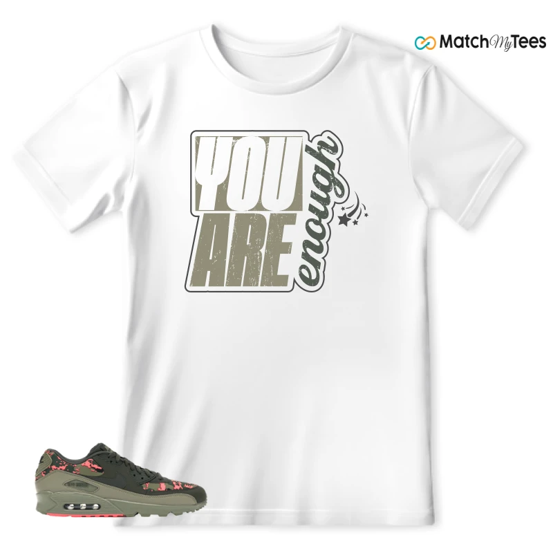 NIKE AIR MAX 90 DIGI CAMO OLIVE SNEAKER Matching Tees t-shirt