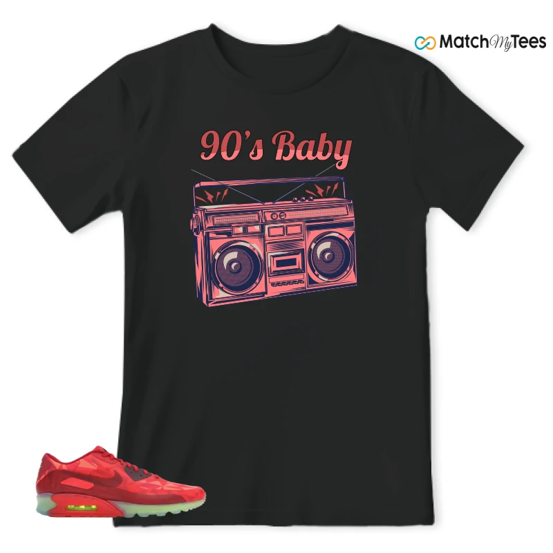 NIKE AIR MAX 90 ICE GYM RED SNEAKER Matching Tees t-shirt