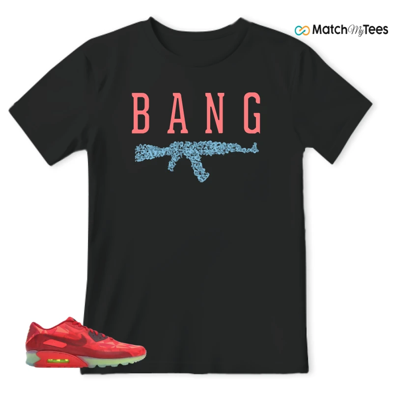NIKE AIR MAX 90 ICE GYM RED SNEAKER Matching Tees t-shirt