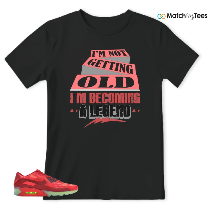 NIKE AIR MAX 90 ICE GYM RED SNEAKER Matching Tees t-shirt