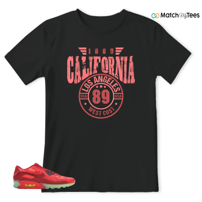 NIKE AIR MAX 90 ICE GYM RED SNEAKER Matching Tees t-shirt