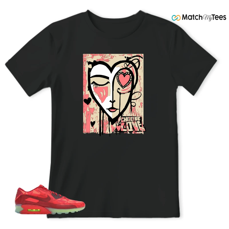 NIKE AIR MAX 90 ICE GYM RED SNEAKER Matching Tees t-shirt