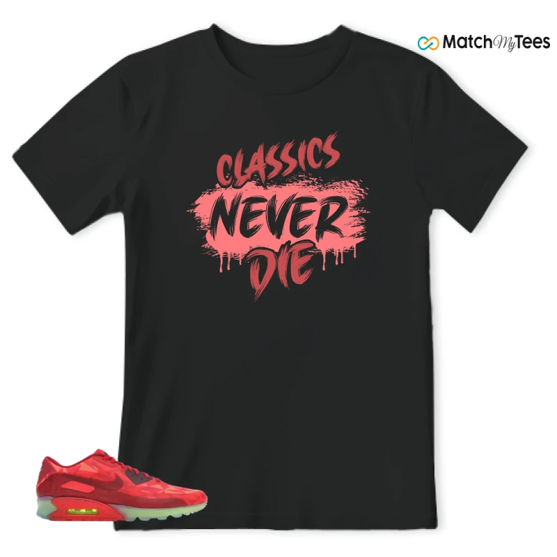 NIKE AIR MAX 90 ICE GYM RED SNEAKER Matching Tees t-shirt