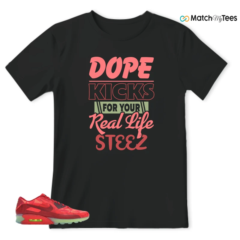 NIKE AIR MAX 90 ICE GYM RED SNEAKER Matching Tees t-shirt