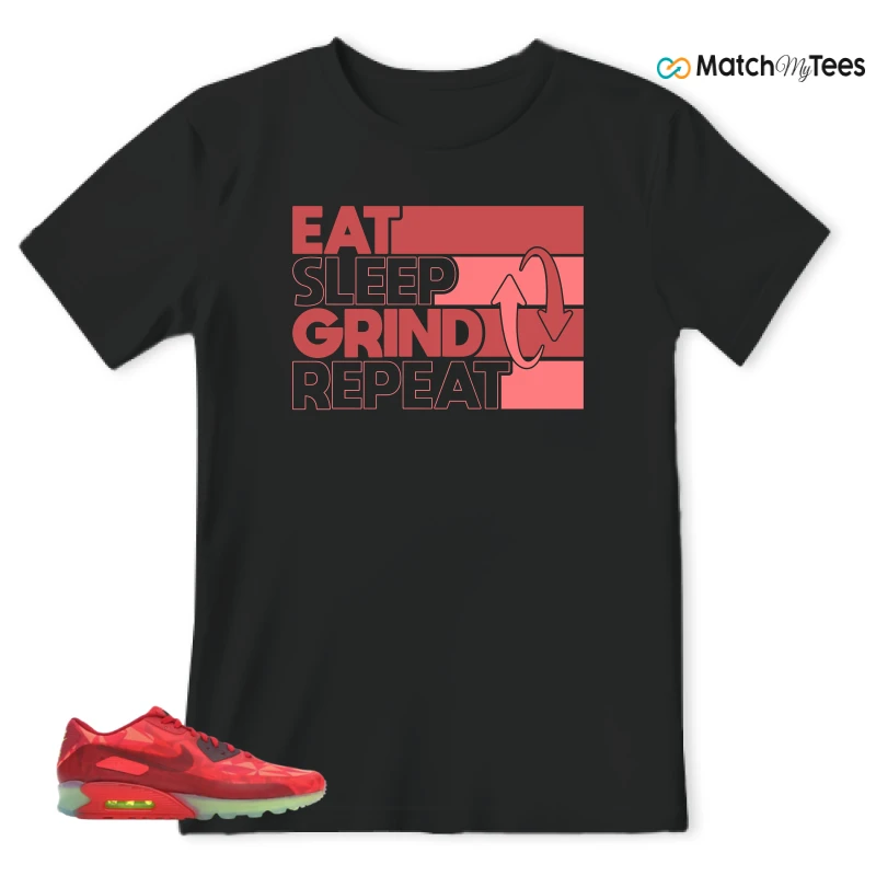 NIKE AIR MAX 90 ICE GYM RED SNEAKER Matching Tees t-shirt