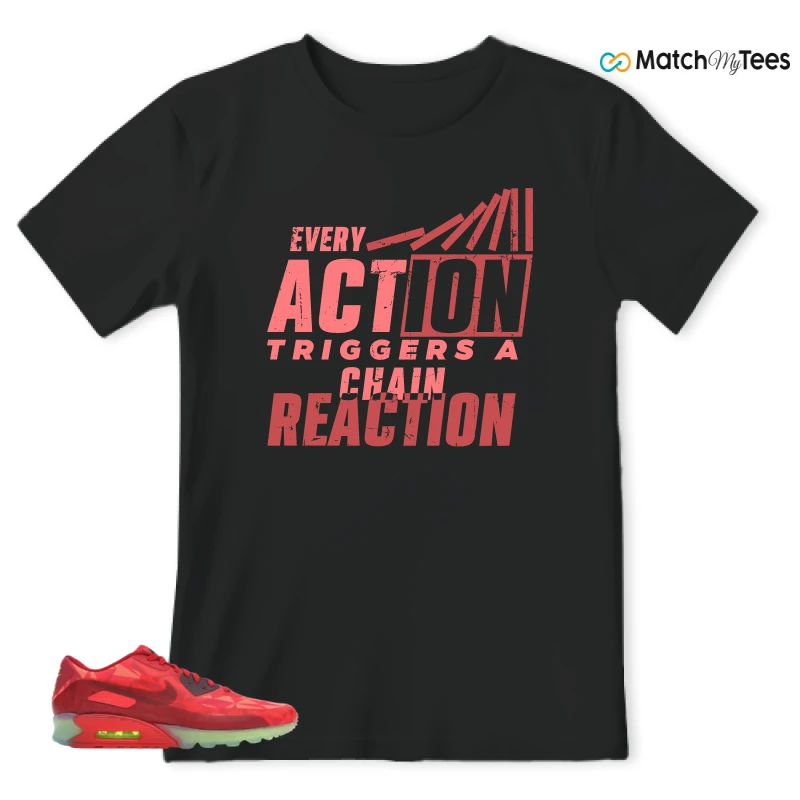 NIKE AIR MAX 90 ICE GYM RED SNEAKER Matching Tees t-shirt