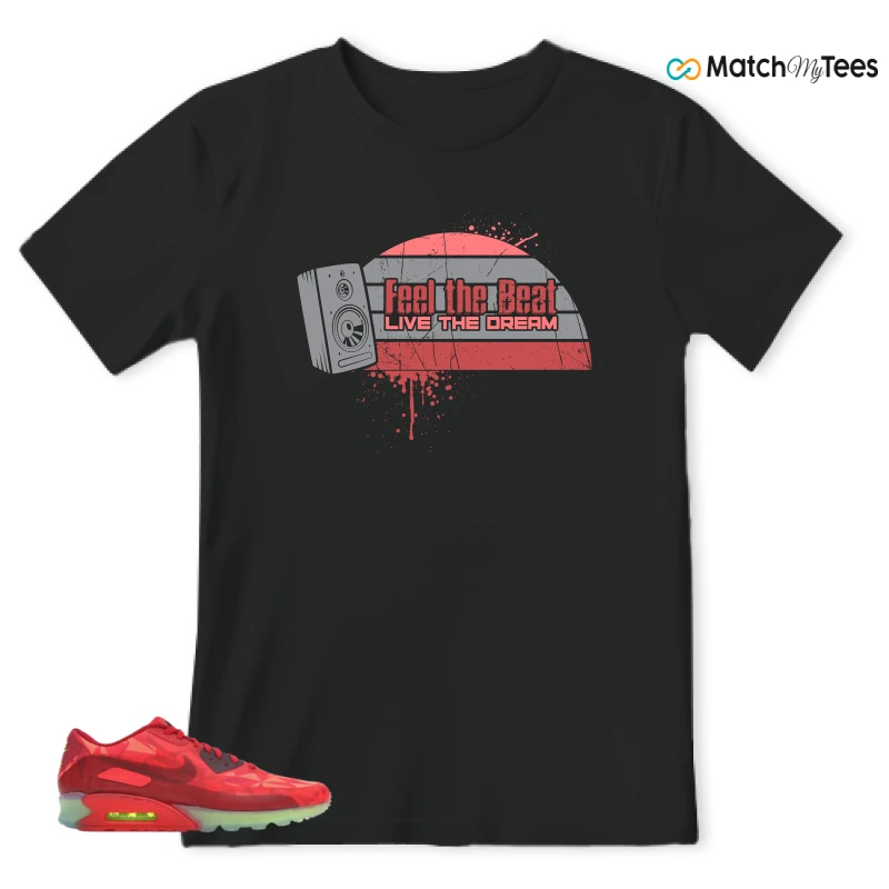 NIKE AIR MAX 90 ICE GYM RED SNEAKER Matching Tees t-shirt