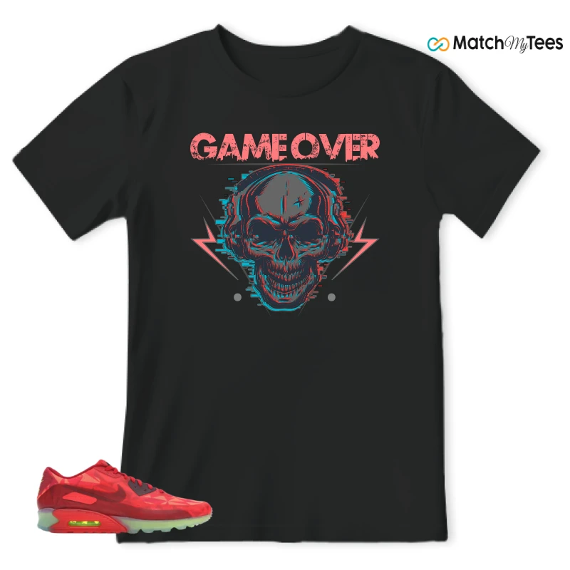 NIKE AIR MAX 90 ICE GYM RED SNEAKER Matching Tees t-shirt