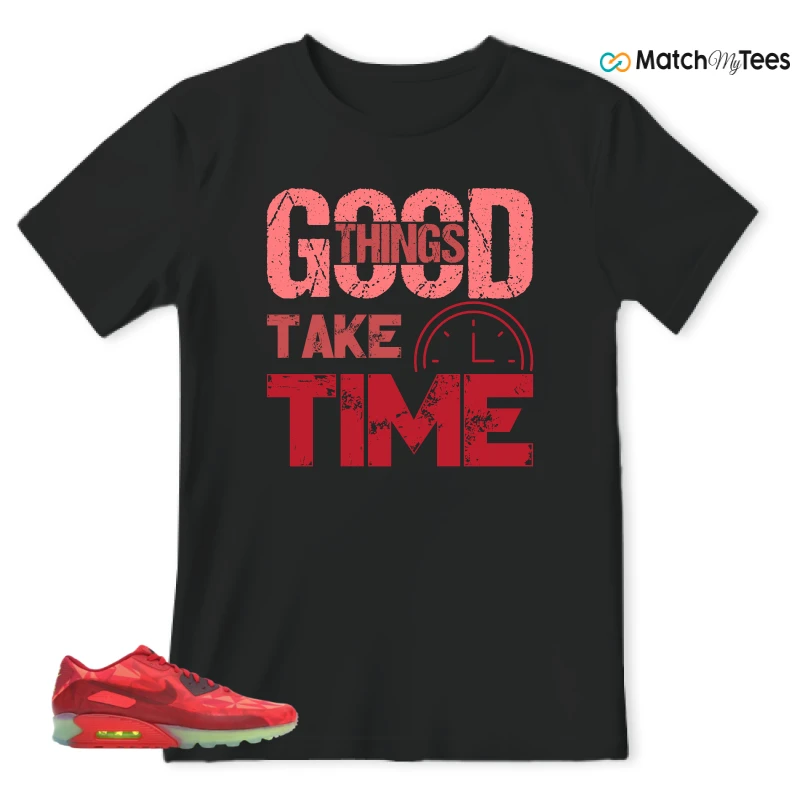 NIKE AIR MAX 90 ICE GYM RED SNEAKER Matching Tees t-shirt