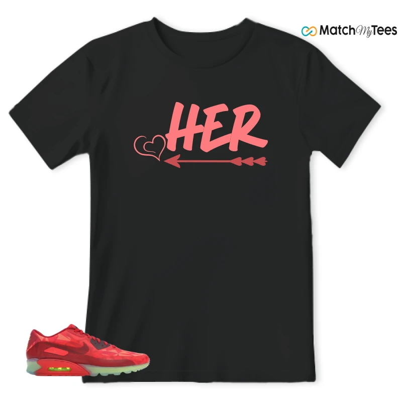 NIKE AIR MAX 90 ICE GYM RED SNEAKER Matching Tees t-shirt