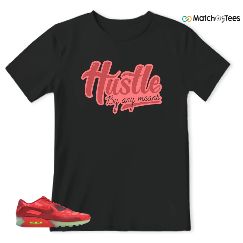 NIKE AIR MAX 90 ICE GYM RED SNEAKER Matching Tees t-shirt