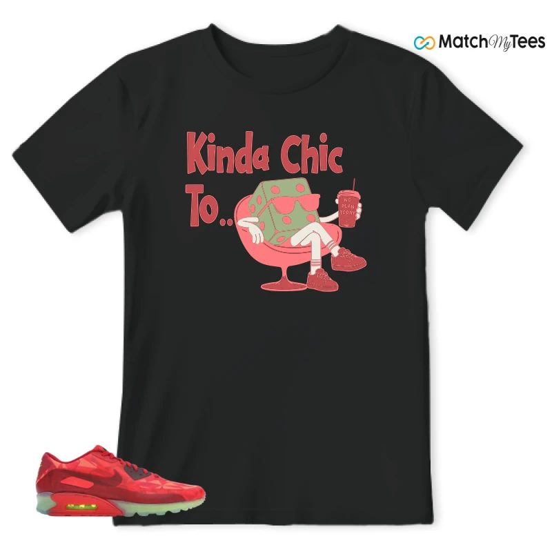 NIKE AIR MAX 90 ICE GYM RED SNEAKER Matching Tees t-shirt