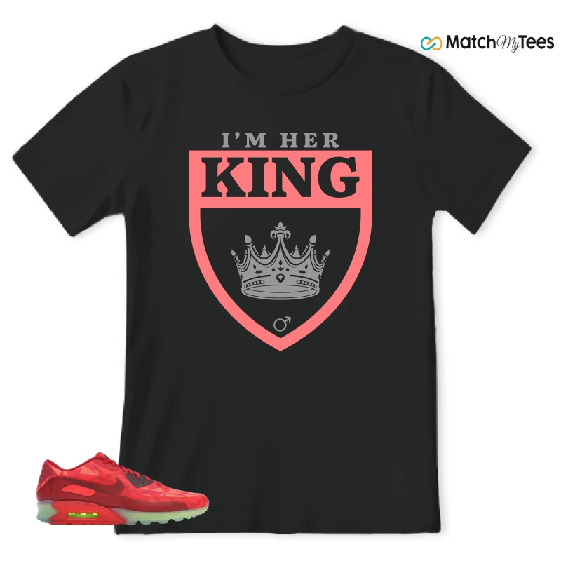 NIKE AIR MAX 90 ICE GYM RED SNEAKER Matching Tees t-shirt