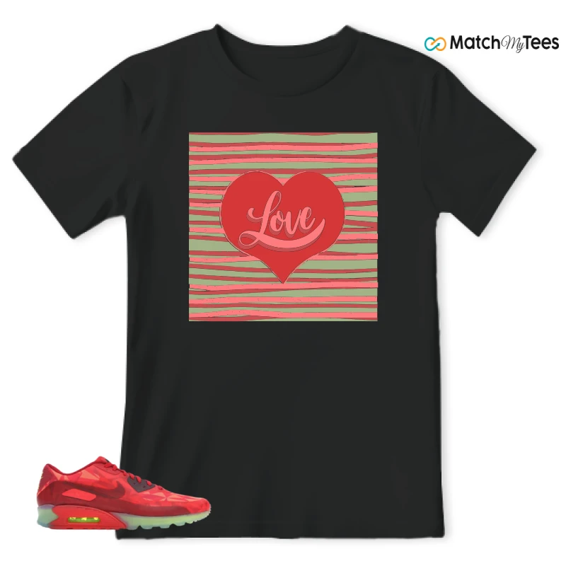 NIKE AIR MAX 90 ICE GYM RED SNEAKER Matching Tees t-shirt