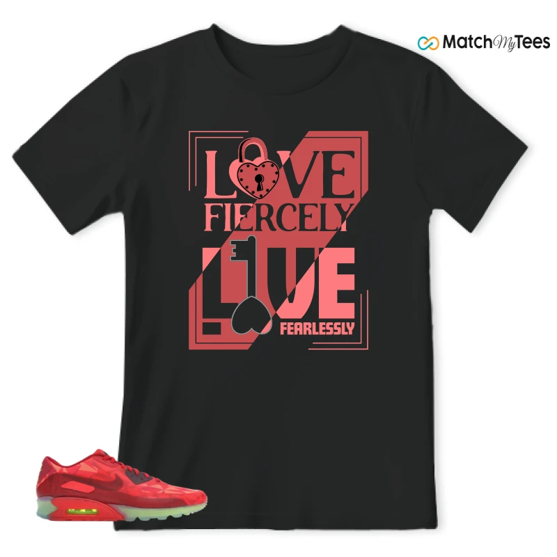 NIKE AIR MAX 90 ICE GYM RED SNEAKER Matching Tees t-shirt