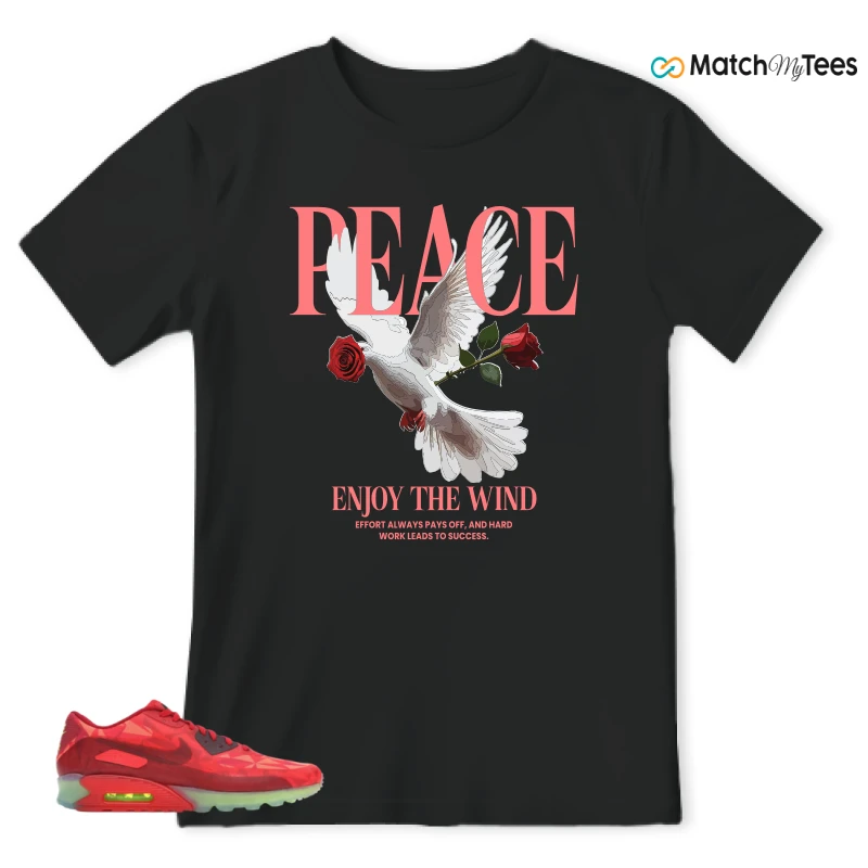 NIKE AIR MAX 90 ICE GYM RED SNEAKER Matching Tees t-shirt