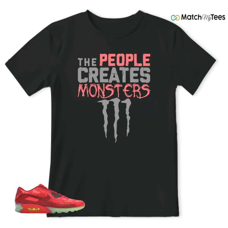 NIKE AIR MAX 90 ICE GYM RED SNEAKER Matching Tees t-shirt