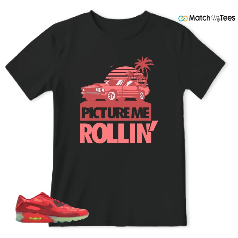 NIKE AIR MAX 90 ICE GYM RED SNEAKER Matching Tees t-shirt