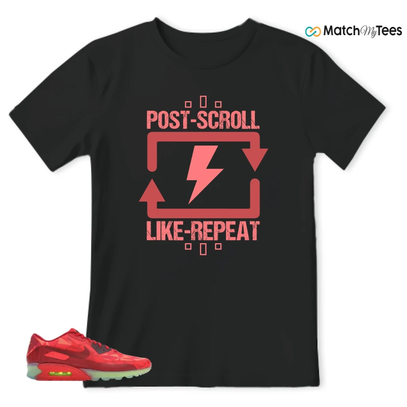NIKE AIR MAX 90 ICE GYM RED SNEAKER Matching Tees t-shirt