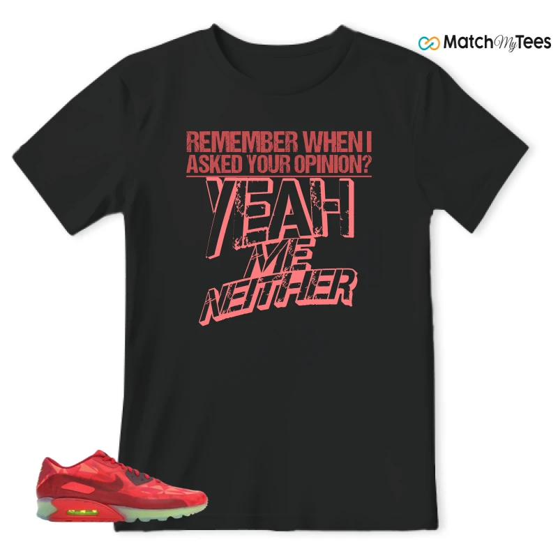 NIKE AIR MAX 90 ICE GYM RED SNEAKER Matching Tees t-shirt