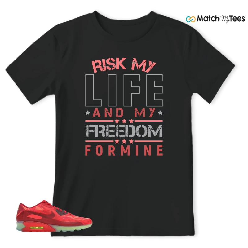NIKE AIR MAX 90 ICE GYM RED SNEAKER Matching Tees t-shirt