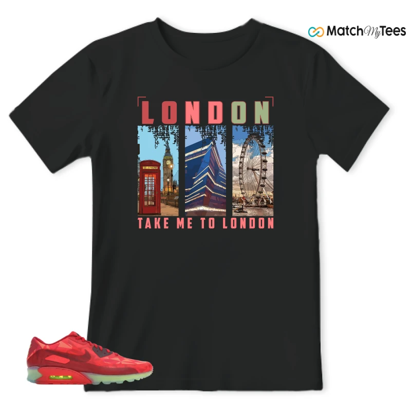 NIKE AIR MAX 90 ICE GYM RED SNEAKER Matching Tees t-shirt