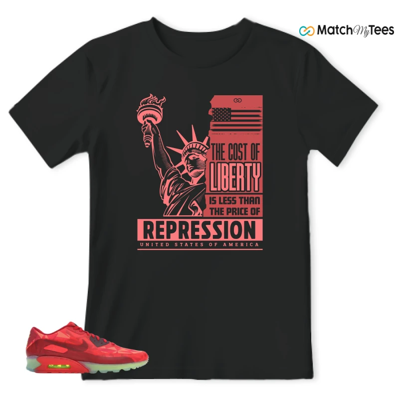 NIKE AIR MAX 90 ICE GYM RED SNEAKER Matching Tees t-shirt