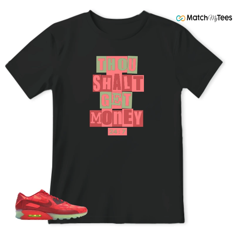NIKE AIR MAX 90 ICE GYM RED SNEAKER Matching Tees t-shirt