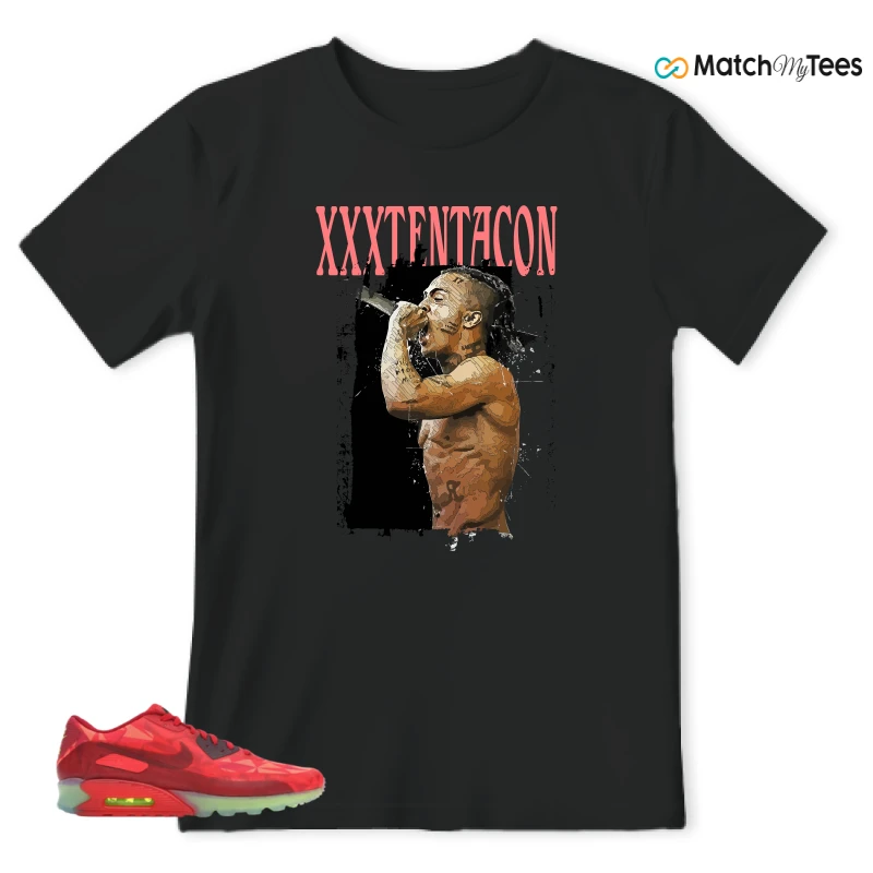 NIKE AIR MAX 90 ICE GYM RED SNEAKER Matching Tees t-shirt