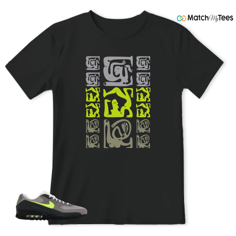 NIKE AIR MAX 90 NEON SNEAKER Matching Tees t-shirt
