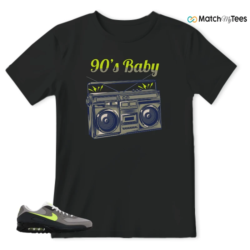NIKE AIR MAX 90 NEON SNEAKER Matching Tees t-shirt