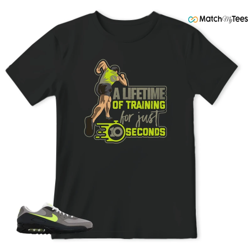 NIKE AIR MAX 90 NEON SNEAKER Matching Tees t-shirt