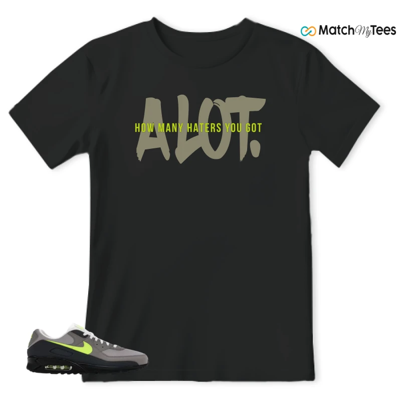 NIKE AIR MAX 90 NEON SNEAKER Matching Tees t-shirt