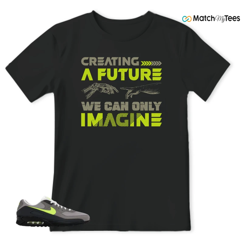 NIKE AIR MAX 90 NEON SNEAKER Matching Tees t-shirt