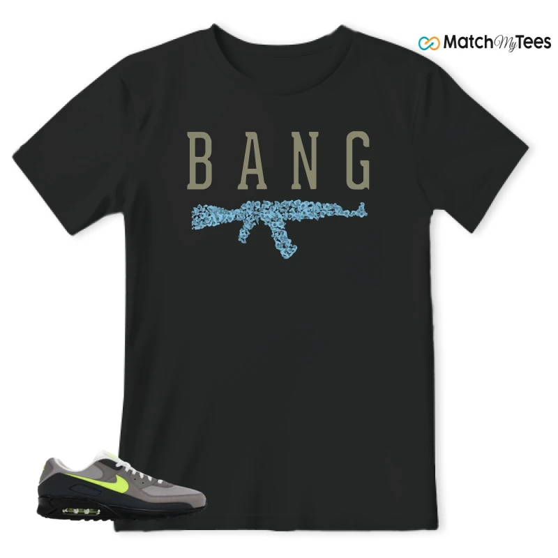 NIKE AIR MAX 90 NEON SNEAKER Matching Tees t-shirt