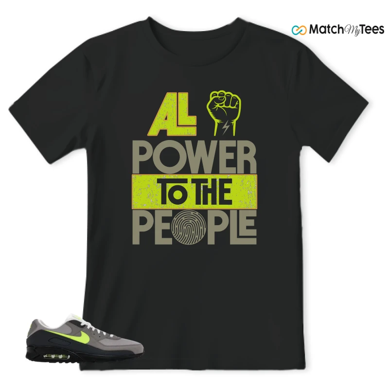 NIKE AIR MAX 90 NEON SNEAKER Matching Tees t-shirt