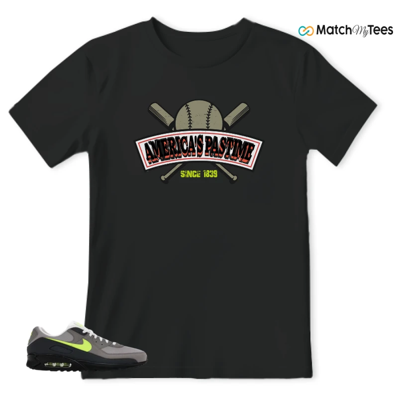 NIKE AIR MAX 90 NEON SNEAKER Matching Tees t-shirt