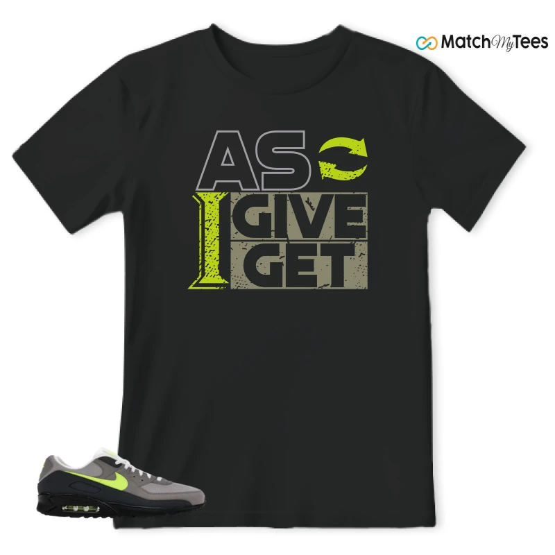 NIKE AIR MAX 90 NEON SNEAKER Matching Tees t-shirt