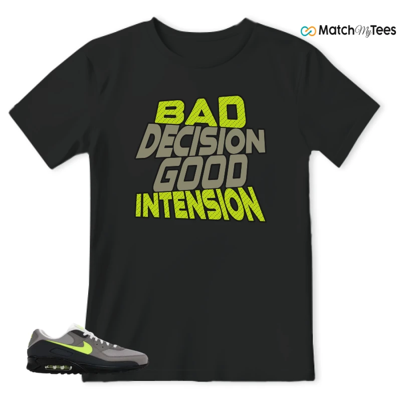 NIKE AIR MAX 90 NEON SNEAKER Matching Tees t-shirt