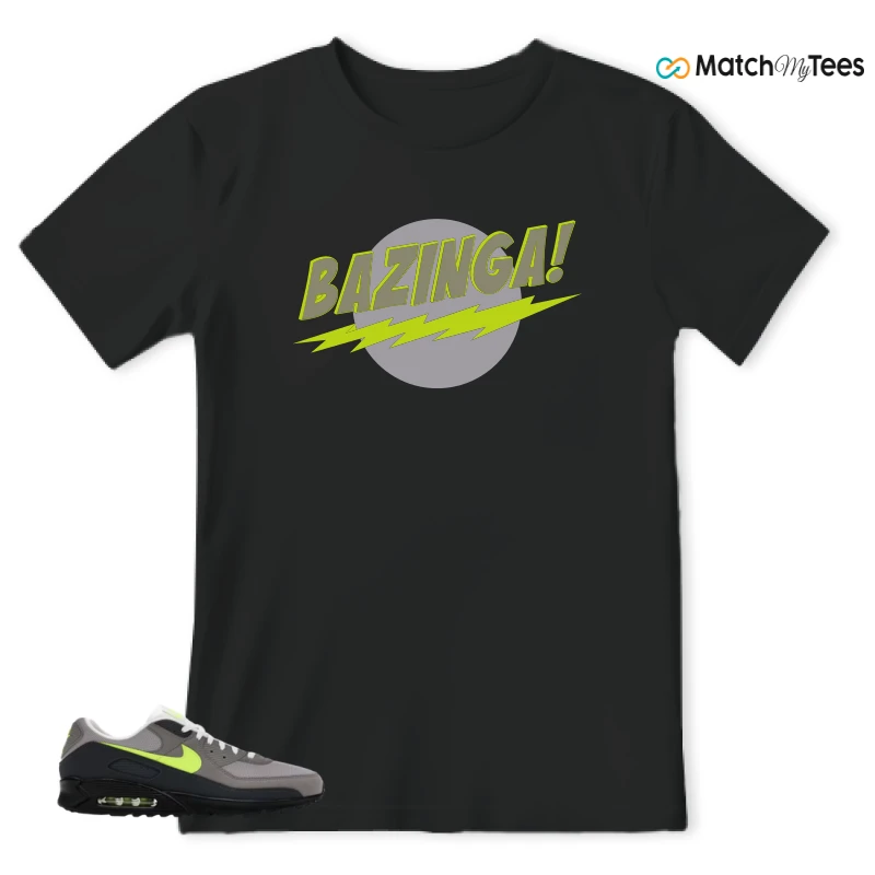 NIKE AIR MAX 90 NEON SNEAKER Matching Tees t-shirt