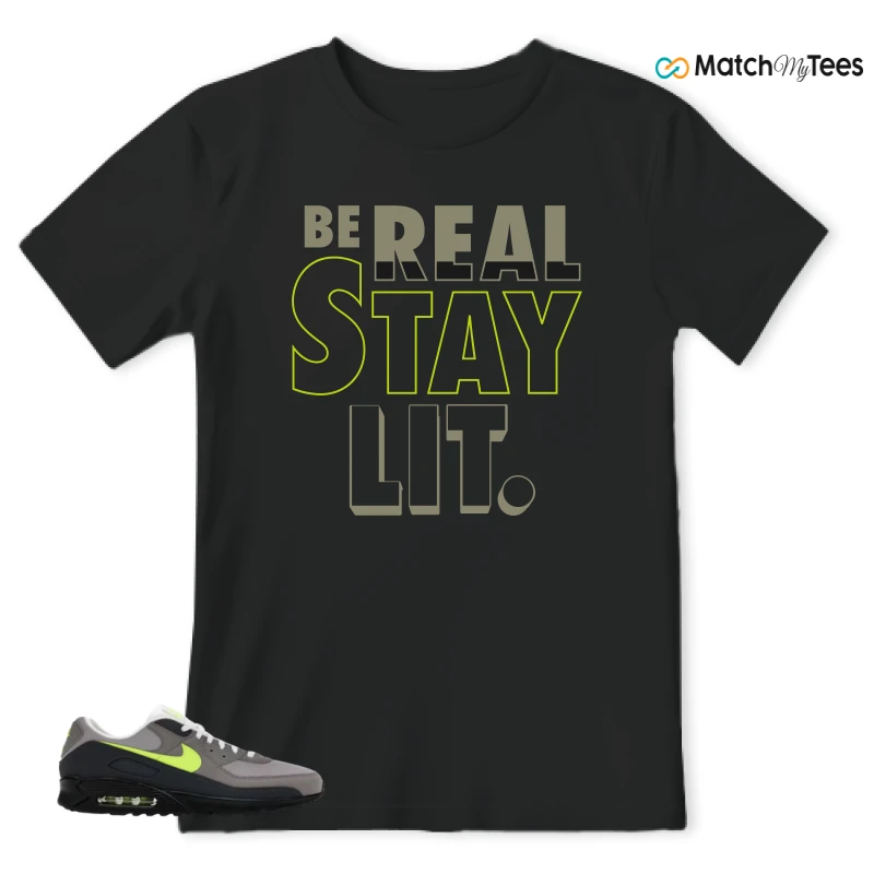NIKE AIR MAX 90 NEON SNEAKER Matching Tees t-shirt