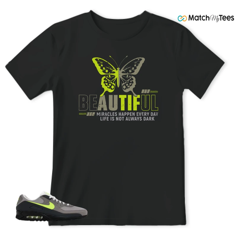 NIKE AIR MAX 90 NEON SNEAKER Matching Tees t-shirt