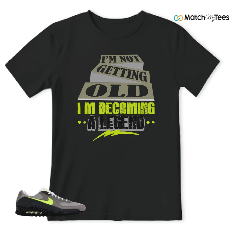 NIKE AIR MAX 90 NEON SNEAKER Matching Tees t-shirt