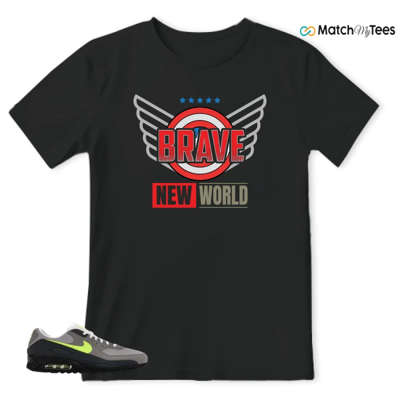 NIKE AIR MAX 90 NEON SNEAKER Matching Tees t-shirt