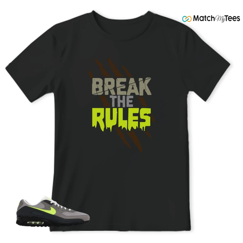 NIKE AIR MAX 90 NEON SNEAKER Matching Tees t-shirt