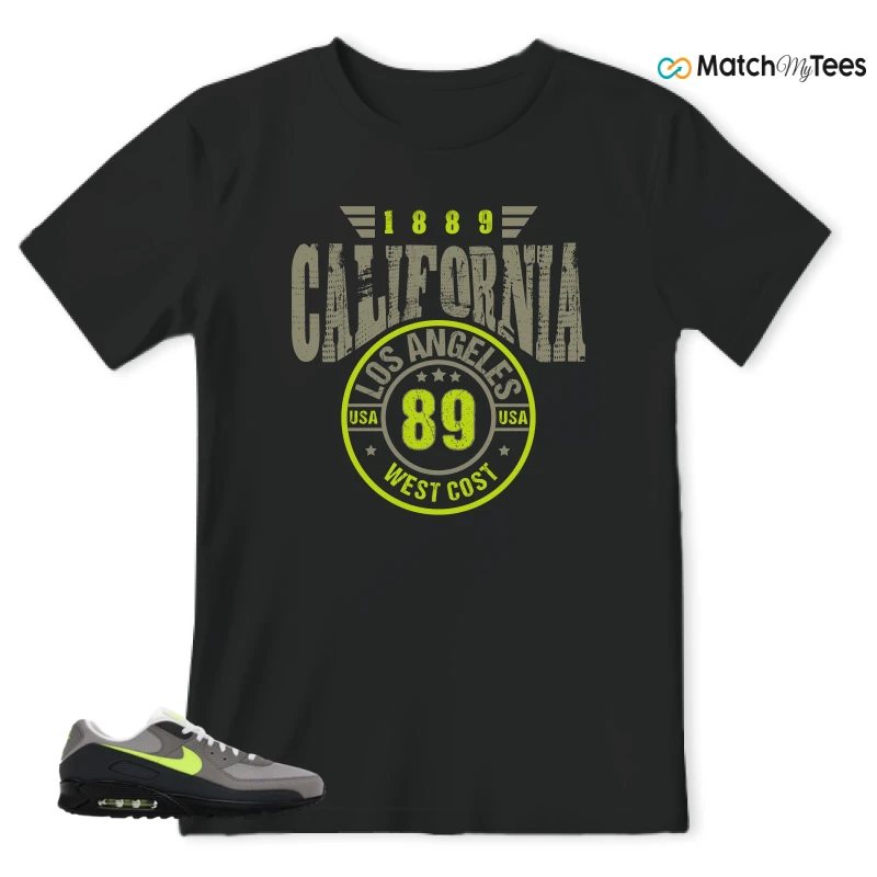 NIKE AIR MAX 90 NEON SNEAKER Matching Tees t-shirt