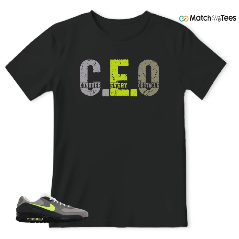 NIKE AIR MAX 90 NEON SNEAKER Matching Tees t-shirt