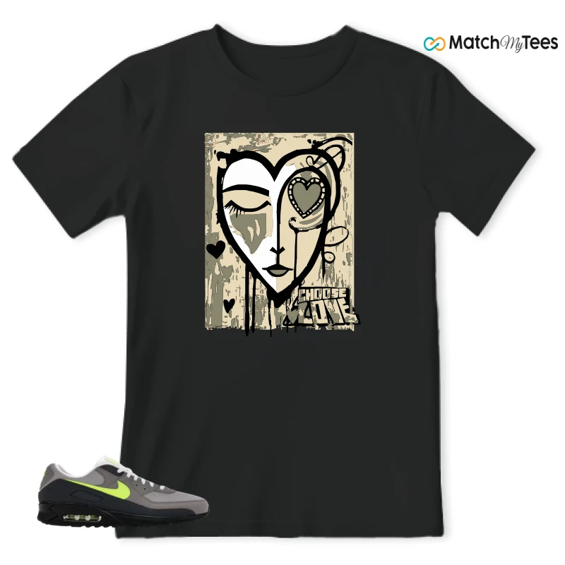 NIKE AIR MAX 90 NEON SNEAKER Matching Tees t-shirt