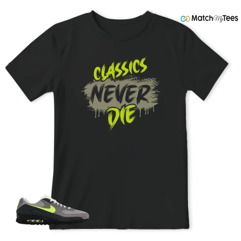 NIKE AIR MAX 90 NEON SNEAKER Matching Tees t-shirt