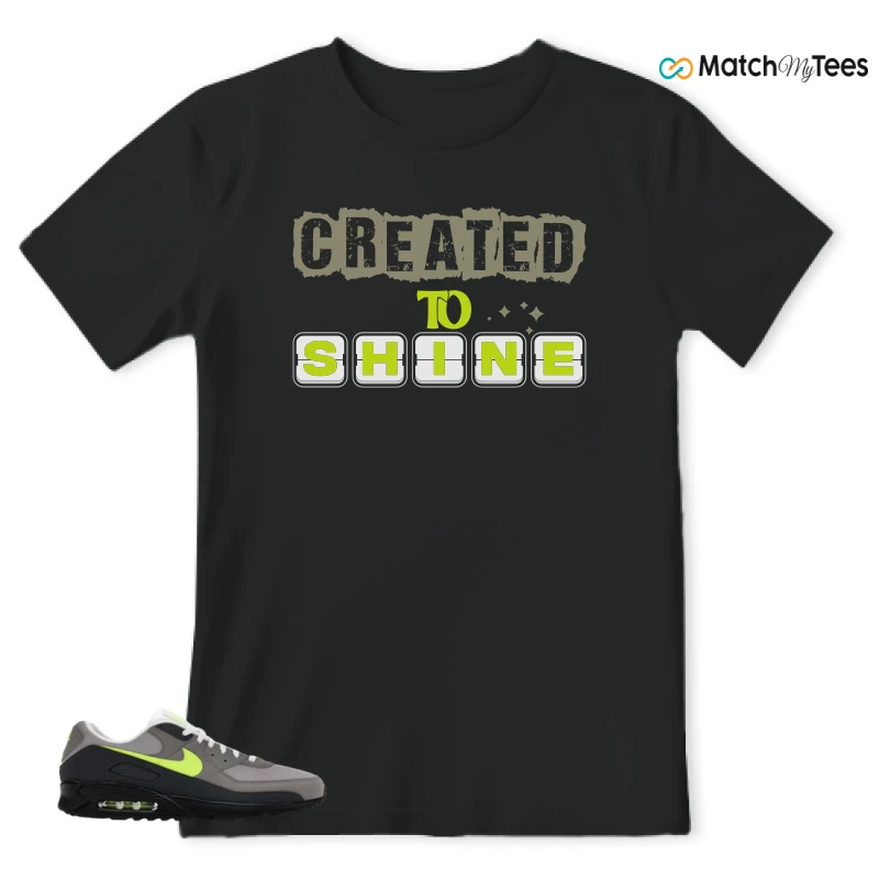 NIKE AIR MAX 90 NEON SNEAKER Matching Tees t-shirt